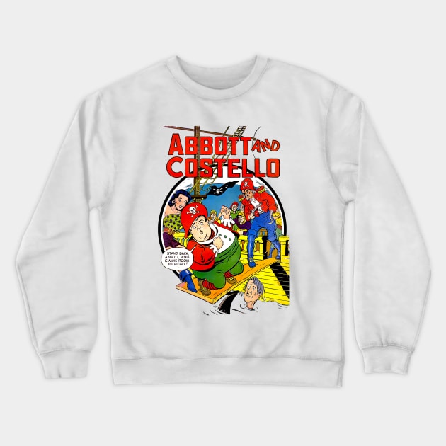 Abbott and Costello Vintage Comic Pirate Style Comedy Tee Crewneck Sweatshirt by Joaddo